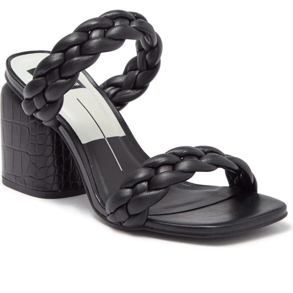 NWOT Dolce Vita Black Braided Heels